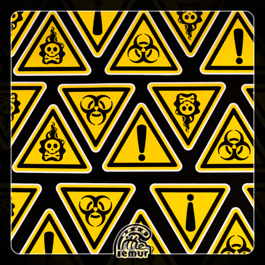 Warning Label 6" Decal Stickers