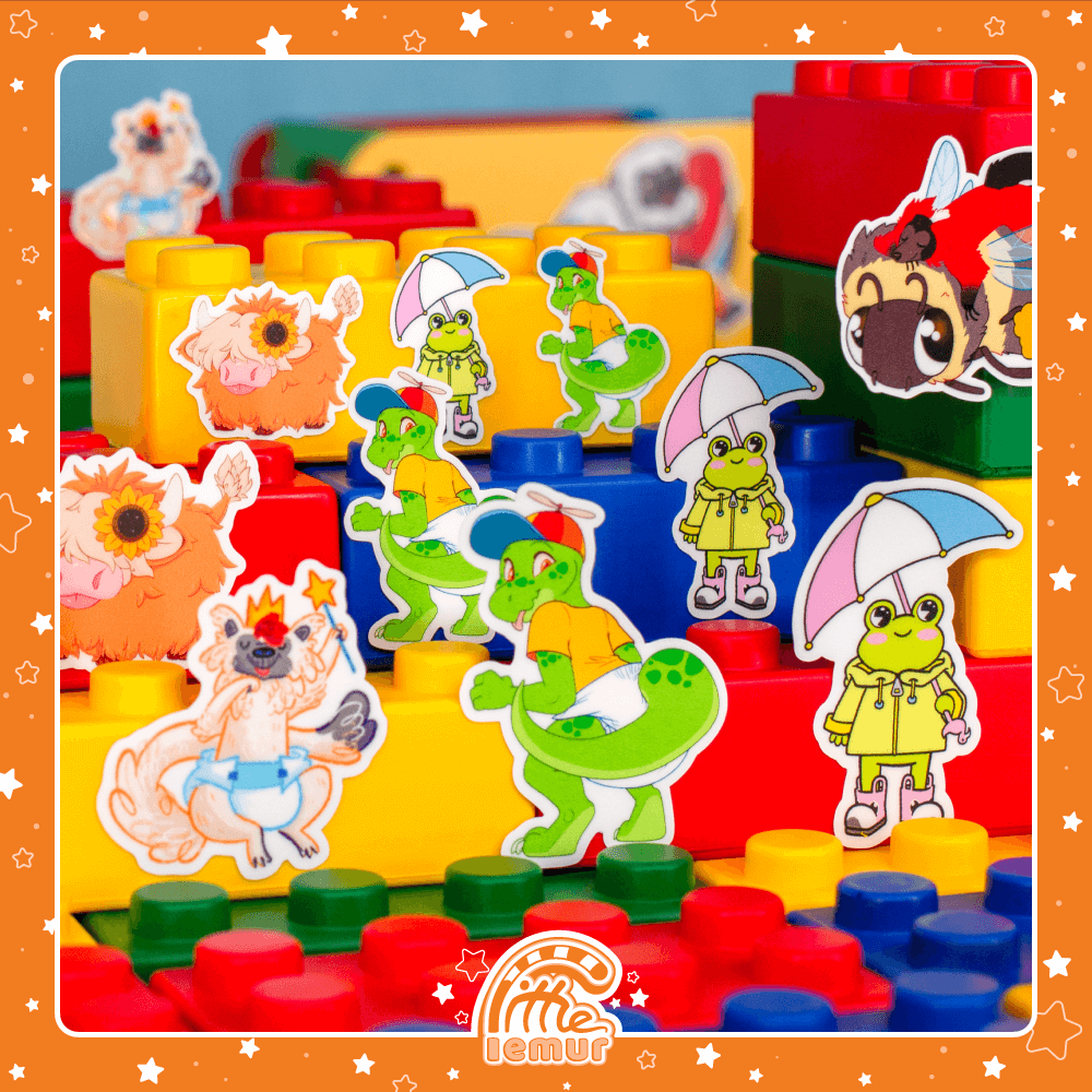 Itty Bitty Stickers (1" - 2")