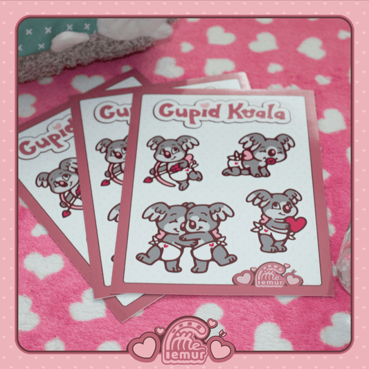 Cupid Koalas Sticker Sheet