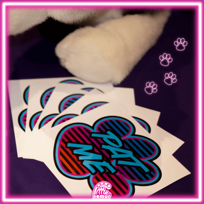 Pat Me! 5" Paw Sticker