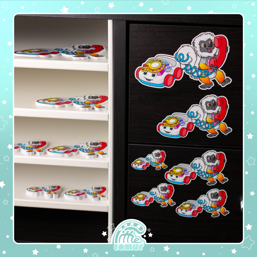 Custom Sticker Pack - Full Die Cut – Little Lemur Stickers