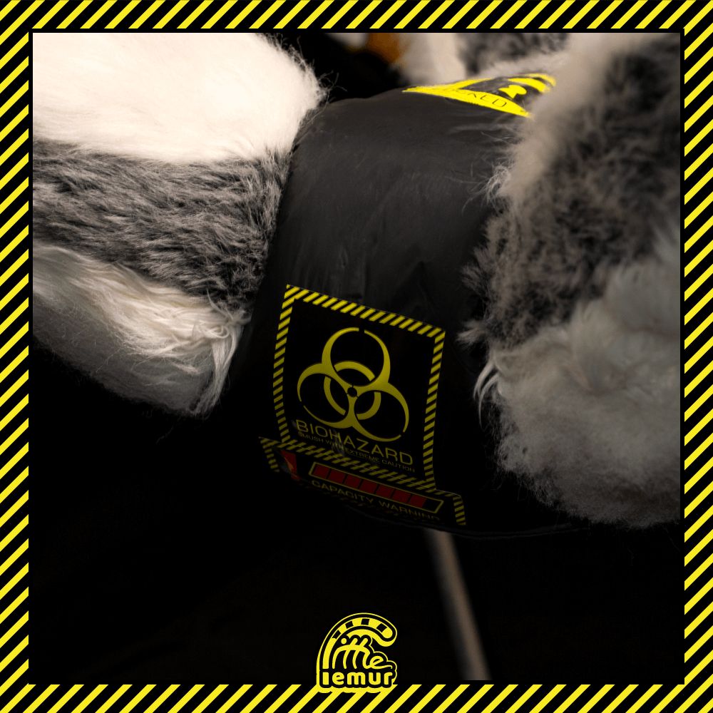 Hazardous Containment Labels – Little Lemur Stickers