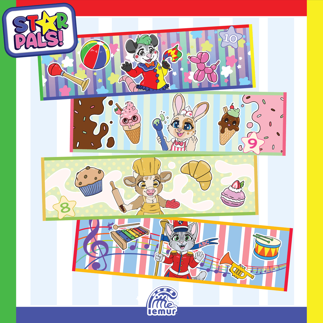 Artist Diaper Panel Stickers – Little Lemur Stickers
